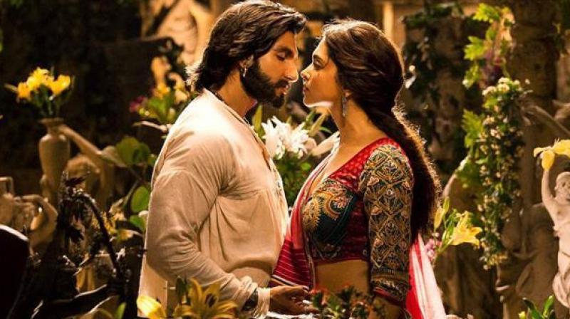 Ranveer Singh and Deepika Padukone in a still from Goliyon Ki Rasleela: Ram-Leela.
