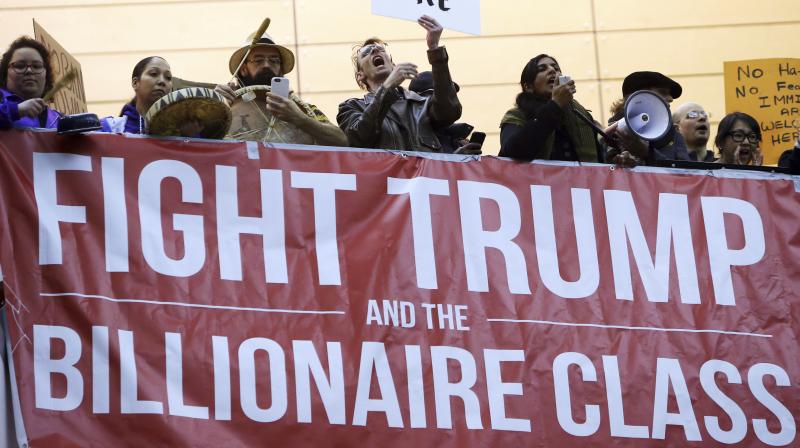 Protest marches across US against Trumps immigration ban