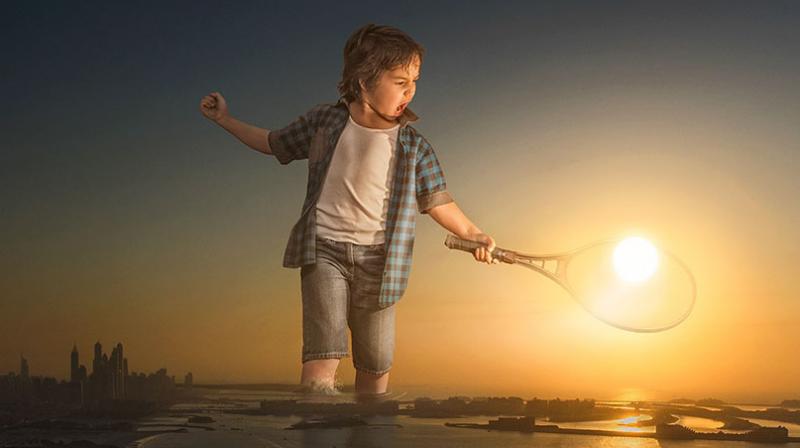 Boy has epic adventures thanks to gads Photoshop skills Boy has epic adventures thanks to gads Photoshop skills