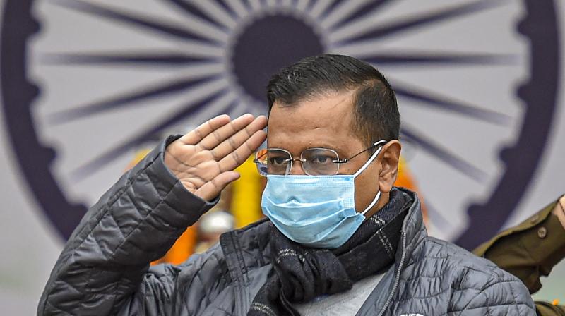 Delhi Chief Minister Arvind Kejriwal during the state level Republic Day function of Govt. of NCT of Delhi, at Delhi Secretariat in New Delhi. (Photo: PTI) Delhi Chief Minister Arvind Kejriwal during the state level Republic Day function of Govt. of NCT of Delhi, at Delhi Secretariat in New Delhi. (Photo: PTI)