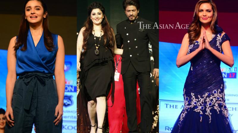 SRK, Alia, Esha dazzle on the ramp