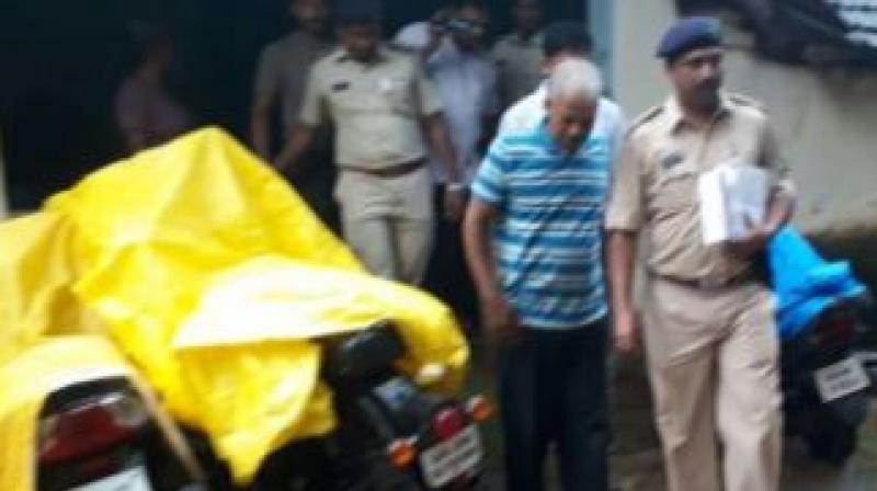 Goa Police arrested Francis Pereira last night in connection with a series of cases of alleged desecration of Christian religious symbols. (Photo: ANI)