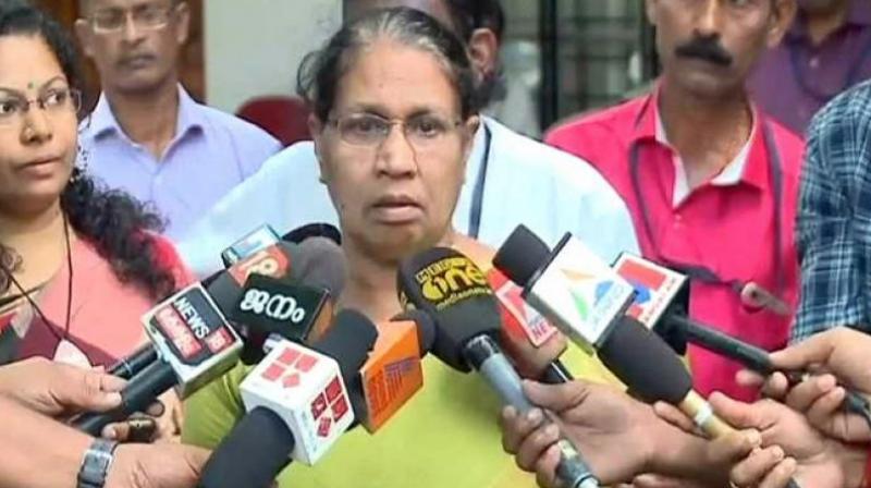 Kerala womens panel chief MC Josephine made it clear that it cannot register a case on its own. (Photo: ANI)