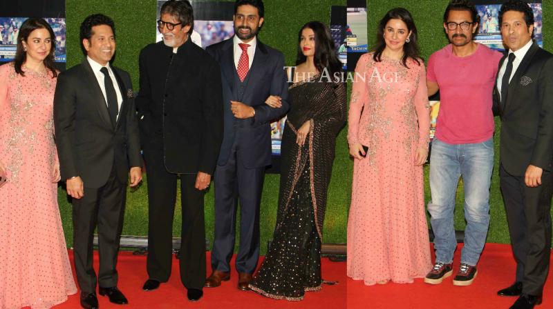 Sachin Tendulkar hosts a star-studded premiere of his upcoming biopic