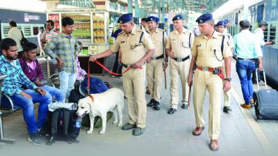 Policemen have been instructed to keep strict vigil at public places. (Photo: Representational image)