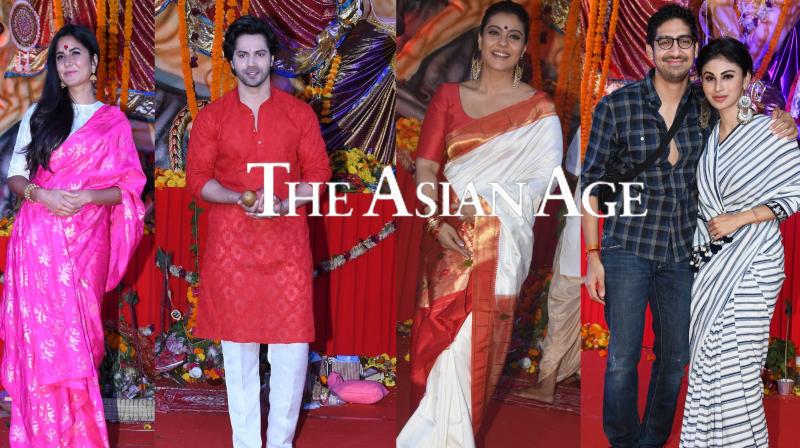 Durga Puja 2018: Katrina, Varun, Mouni, Kajol and others visit pandal Durga Puja 2018: Katrina, Varun, Mouni, Kajol and others visit pandal