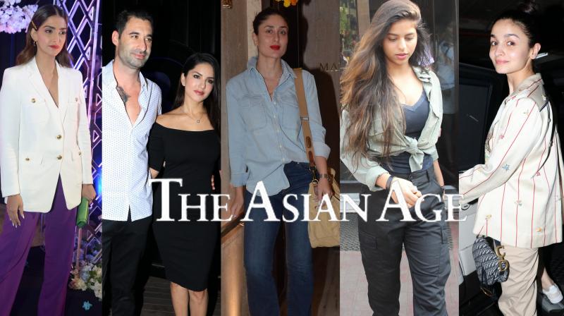 Spotted: Kareena, Alia, Sonam, Sunny, Suhana & others step out in style Spotted: Kareena, Alia, Sonam, Sunny, Suhana & others step out in style