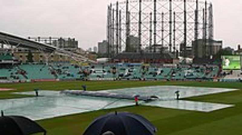 A rainy day at The Oval, England, where DLS method was applied. Wikipedia