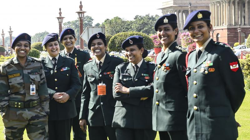The traditional view that women are unsuited to combat roles may have caused these deep-seated inhibitions about promoting women even when they are otherwise as qualified as men who take up a career in the armed forces. (Representational Photo: PTI) The traditional view that women are unsuited to combat roles may have caused these deep-seated inhibitions about promoting women even when they are otherwise as qualified as men who take up a career in the armed forces. (Representational Photo: PTI)