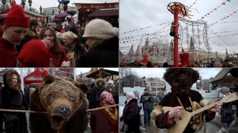 Russians mark end of winter with tradition from pagan times