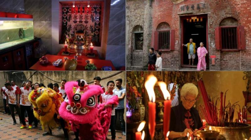 Lunar new year celebrated by ethnic Chinese in Kolkata