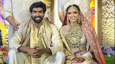 Actor Rana Daggubati and Miheeka Bajaj 