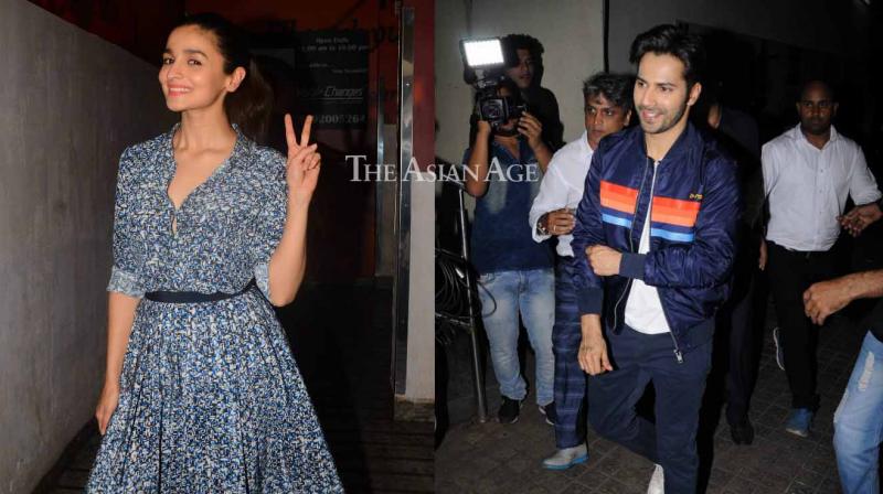 Varun and Alia are delighted as they host Badrinath Ki Dulhania screening