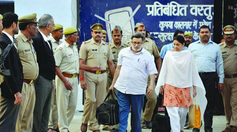 Dentist couple, Talwars had walked out of Ghaziabads Dasna prison in October 2017 after the Allahabad High Court cancelled the life sentence handed out to them by a lower court in 2013. (Photo: PTI | File)