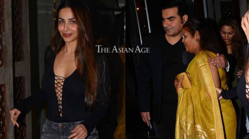 Estranged couple Malaika and Arbaaz party together