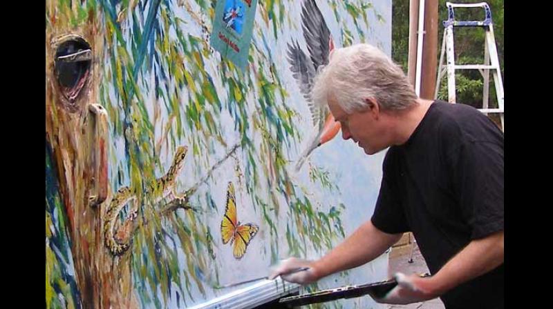 More than 450 artists from 50 countries will be exhibiting in the painting event from December 9 to December 14. (Photo: ANI)