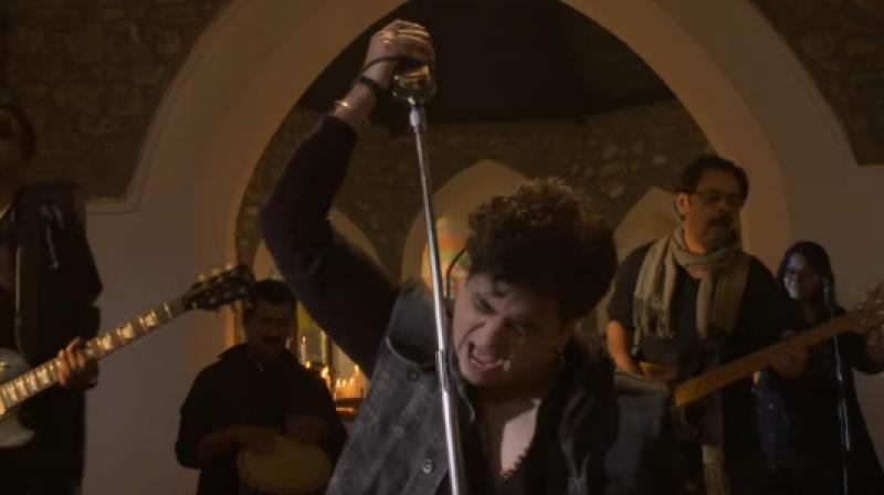 A still from the music video.