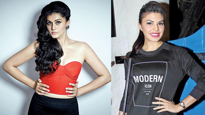 Taapsee Pannu and Jacqueline Fernandez Taapsee Pannu and Jacqueline Fernandez