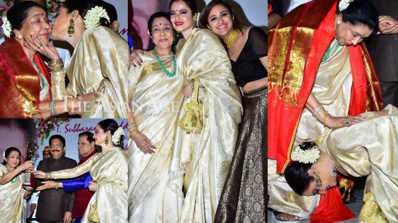 Rekha, Parineeti in attendance as Asha Bhosle receives Yash Chopra Memorial award