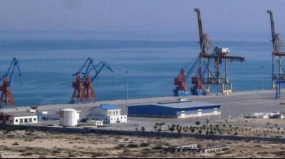 A newly built extension of the Chabahar Port, near the Pakistani border, in southeastern Iran. (AP photo)