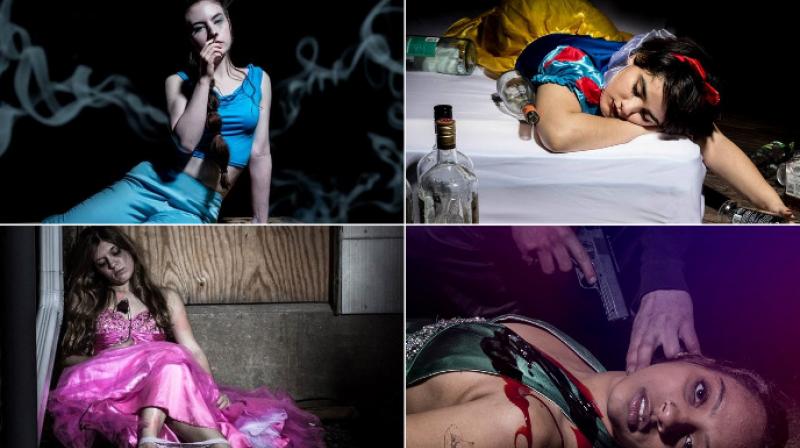 Photographer depicts Disney princesses with different endings