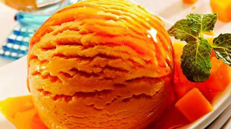 Mango ice-cream Mango ice-cream
