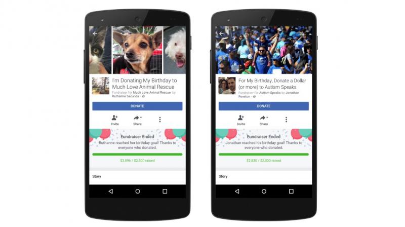 The new fundraiser feature which will help you do noble deeds and be remembered on your birthday.