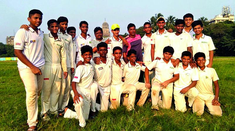 In the games, played at the Sunder Cricket Club wicket at Cross Maidan, the U-14 of Rizvi Springfield got the better of Swami Vivekanand School, Borivili, followed by the U-16 boys defeating Kurlas Al Barkat HS. In the games, played at the Sunder Cricket Club wicket at Cross Maidan, the U-14 of Rizvi Springfield got the better of Swami Vivekanand School, Borivili, followed by the U-16 boys defeating Kurlas Al Barkat HS.