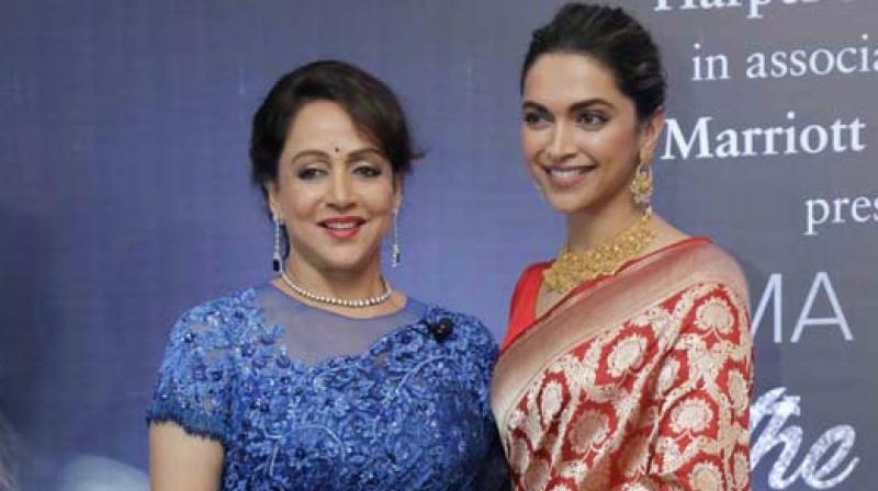 Deepika Padukone and Hema Malini.
