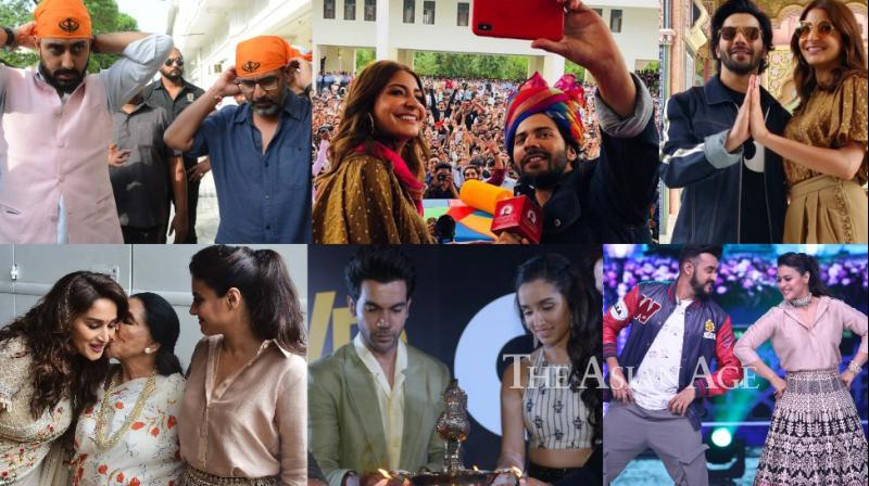 Abhishek, Kajol, Sui Dhaaga, Stree leads take their films across the country Abhishek, Kajol, Sui Dhaaga, Stree leads take their films across the country