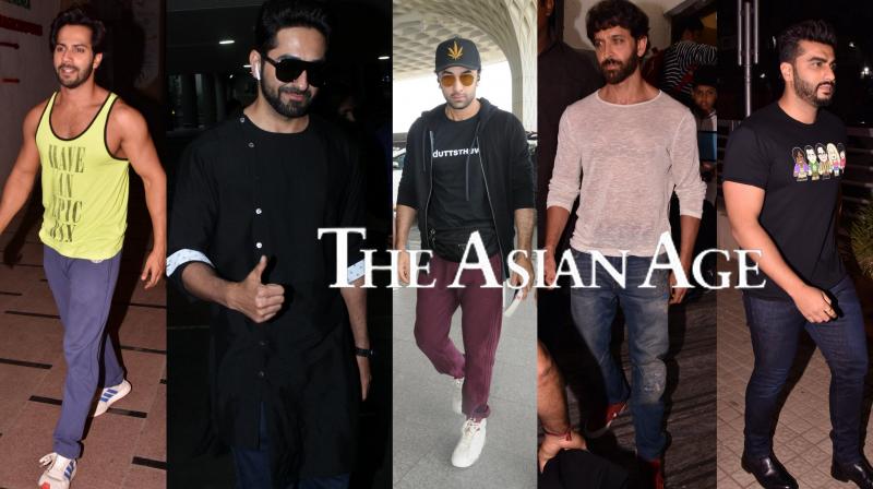 Hotness alert: Hrithik, Varun, Ranbir, Ayushmann, Arjun step out in style
