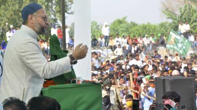 Owaisi's proposed rally has evoked sharp reactions from the ruling TMC. (PTI file)