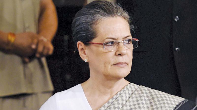 Immediately after her, BJP MP and former minister Maneka Gandhi was administered the oath and she and her sister-in-law Sonia Gandhi greeted each other with folded hands. (Photo: File)