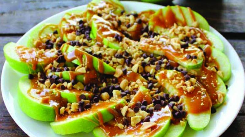 Caramel apple nachos Caramel apple nachos