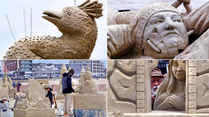 Sand Sculptures competition returns to Hampton beach