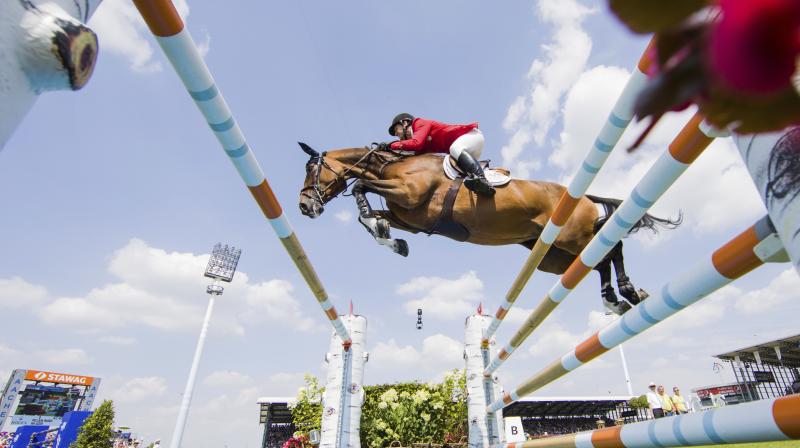 Hundreds attend one of Europes most prestigious horse show in Germany