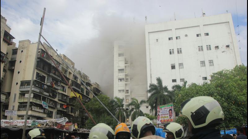 Rescue operations at MTNL building in Bandra