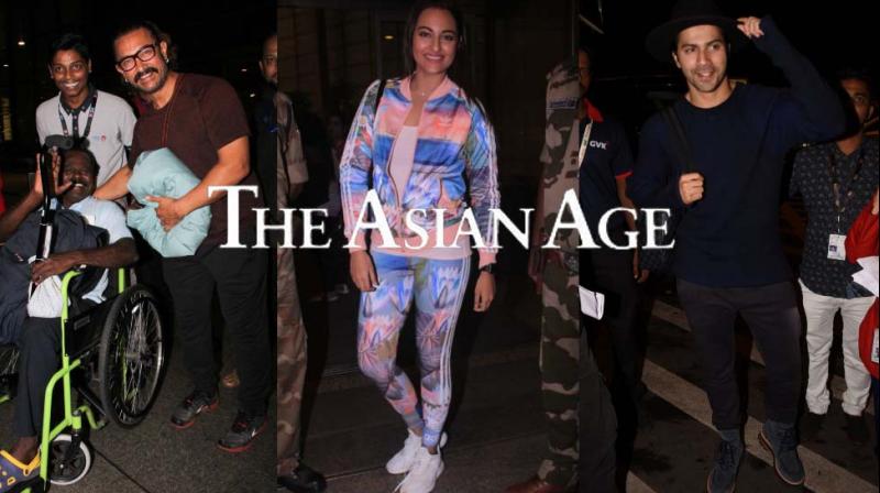 IIFA 2018: Aamir Khan, Sonakshi, Varun Dhawan snapped at airport