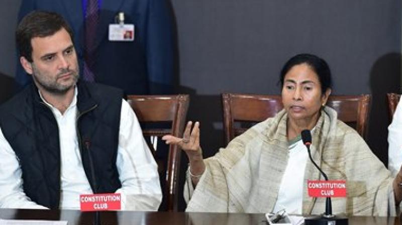 Congress Vice President Rahul Gandhi and West Bengal Chief Minister