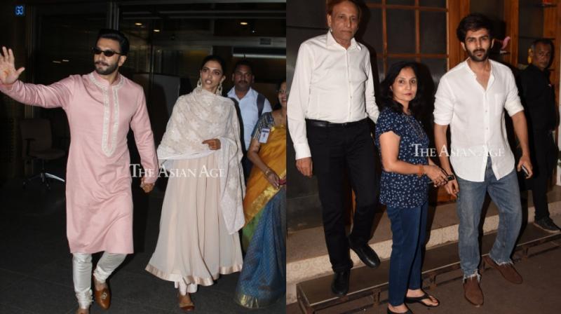 DeepVeer back in Mumbai, Kartik Aaryan celebrates birthday DeepVeer back in Mumbai, Kartik Aaryan celebrates birthday