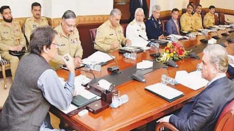 Pakistan Prime Minister Imran Khan chaired the meeting. (Photo: Twitter)