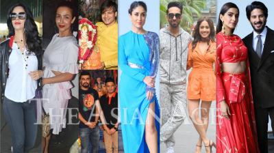 Bollywood celebrities like Kareena Kapoor Khan, Vivek Oberoi, Sonam Kapoor, Arjun Kapoor, Malaika Arora, Mallika Sherawat, Vivek Oberoi and others spotted in the city of dreams, Mumbai. (Photos: Viral Bhayani)