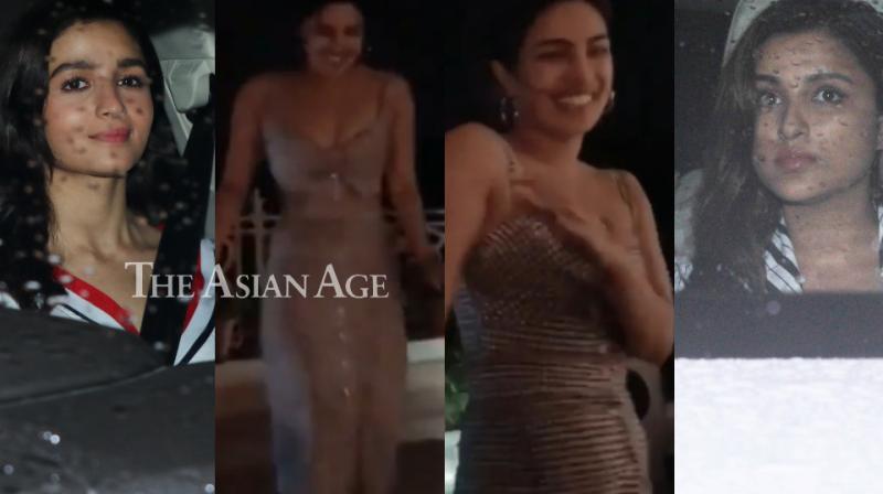 Rains and Nick make Priyanka blush, couple welcomes Alia, Parineeti over