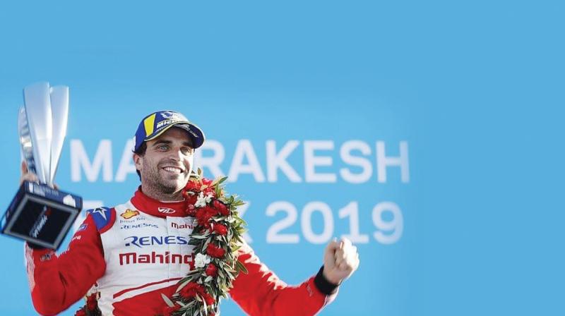 DAmbrosio wins top podium after starting from tenth. Team-mate Wehrlein retires in first lap.