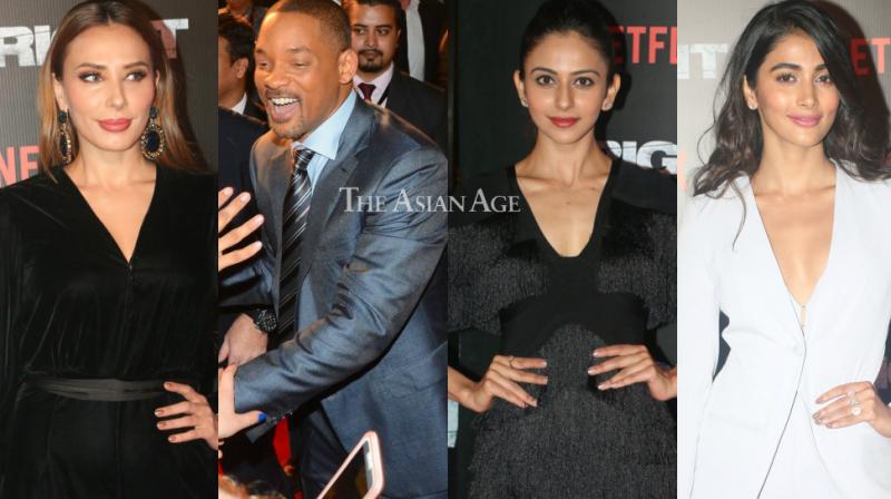 Iulia, Pooja, Rakul in attendance as Will Smith hosts Bright premiere in Mumbai