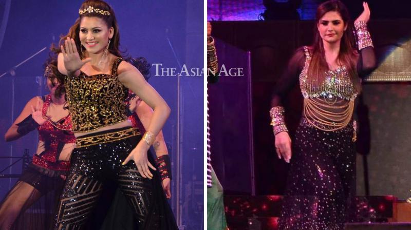 Urvashi, Zareen sizzle with their dance moves at Jaipur event
