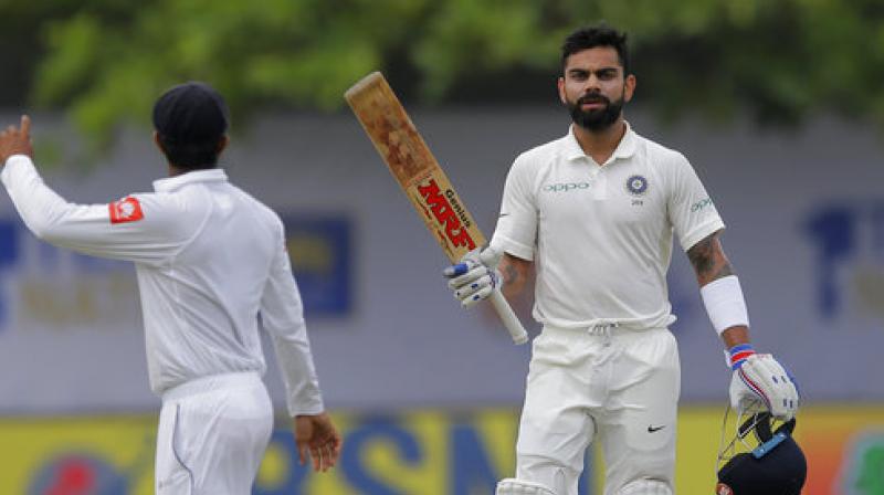 Kohli also lauded Hardik Pandya for his performance saying his presence in the side gives India a \balance,\ when the team plays Tests away from home. (Photo: AP)