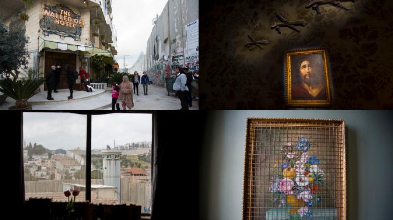 Banksys art opens in hotel with the worst view