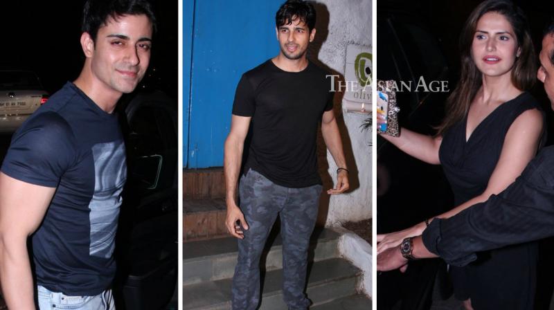 Sidharth, Zareen, Gautam step out for dinner