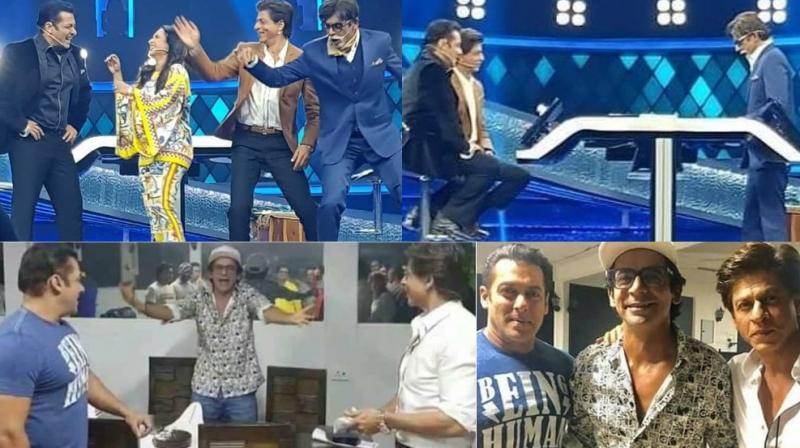 SRK, Salman, Ranis grand reunion after 18 years, but is that Big B with them? SRK, Salman, Ranis grand reunion after 18 years, but is that Big B with them?